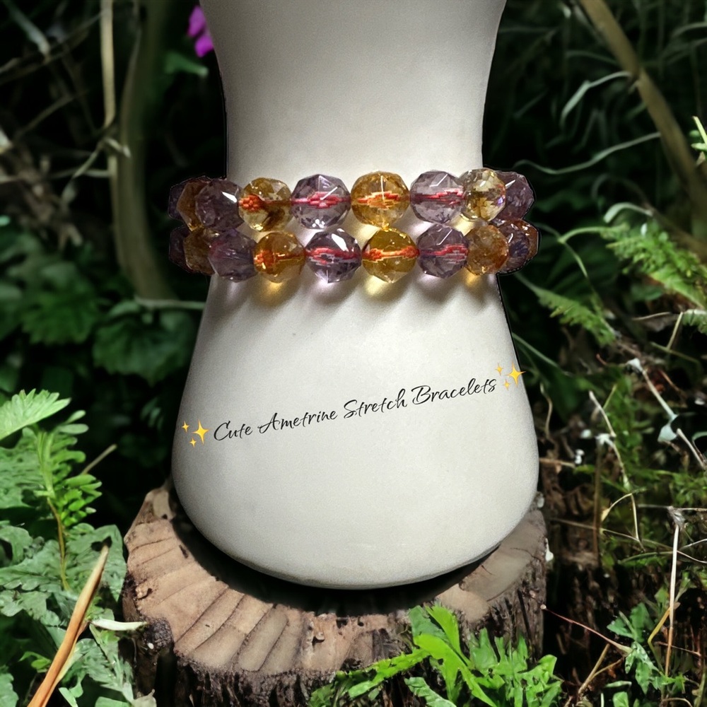 ✨Cute Faceted Ametrine Stretch Bracelets✨ $15 ea